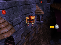 A set of red Banana Coins in Creepy Castle.