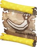Artwork of a Banandium Gem Map for Donkey Kong Bananza