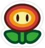 The Fire Flower sticker from Paper Mario: Sticker Star