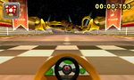 First person view of Toad at the starting line