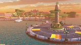 Another view of the lighthouse in Wii Daisy Circuit