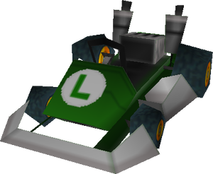 The model of Standard LG kart from Mario Kart DS