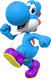 Light-blue Yoshi from Mario Kart Tour