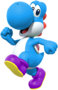 Light-blue Yoshi from Mario Kart Tour