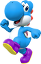 Light-blue Yoshi from Mario Kart Tour
