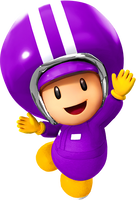 Purple Toad (Pit Crew) from Mario Kart Tour