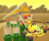 Thumbnail of the Larry Cup challenge from the April – May 2021 Sydney Tour; a Glider Challenge set on SNES Choco Island 2 (reused as the Kamek Cup's bonus challenge in the Singapore Tour, the Ice Mario Cup's bonus challenge in the Piranha Plant Tour, and the Monty Mole Cup's bonus challenge in the Battle Tour)