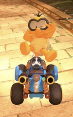 Lakitu performing a trick.