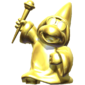 A golden statue of Magikoopa from the ending of Step It Up in Mario Party 9