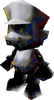 Metal Mario's model in Super Smash Bros.