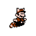 Raccoon Mario flying ( 20)