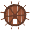 A Waterwheel from Cherry Lake in Paper Mario: Color Splash.