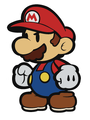 Mario preparing to battle