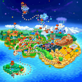 The Mushroom Kingdom in Paper Mario