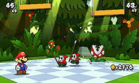 Spear Guys and a Piranha Plant in Paper Mario: Sticker Star.