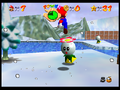 The freezing lake in the N64 version