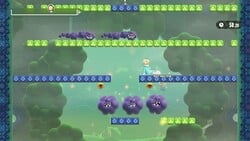 A section of the Dizzy Dash Down with Smogrins and Hefty Smogrins from the attraction Mysterious! Maze Race from the game Super Mario Bros. Wonder – Nintendo Switch 2 Edition + Meetup in Bellabel Park