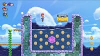 The second 10-flower coin in Jewel-Block Cave in Super Mario Bros. Wonder