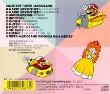 Zadná obálka pre Super Mario Land (album)