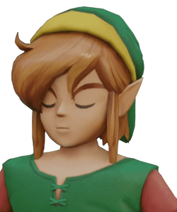 Model of Link from Super Mario RPG Nintendo Switch remake.