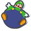 Balloon Luigi Standee from Super Mario Bros. Wonder