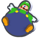 Balloon Luigi Standee from Super Mario Bros. Wonder