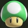 Screenshot of a 1-Up Mushroom from Super Mario Bros. Wonder