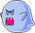 Sprite of a Big Boo from Super Mario World