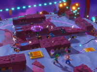 Glitter using Gather 'Round in Mario + Rabbids Sparks of Hope