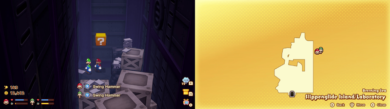 13th block in Slippenglide Island from Mario & Luigi: Brothership