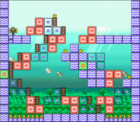 Level 6-8 map in the game Mario & Wario.