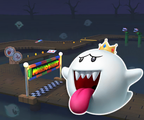 The course icon of the Reverse variant with King Boo