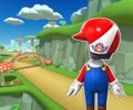 The course icon with the Mario Mii Racing Suit