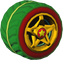The BigRainbow_Holiday tires from Mario Kart Tour