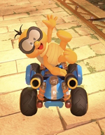 Lakitu performing a trick.