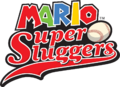 Mario Super Sluggers logo.