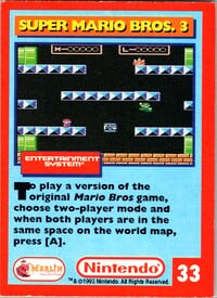 One of the Nintendo Collector Cards