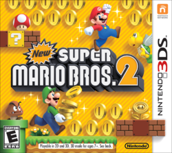 The front North American cover art for New Super Mario Bros. 2