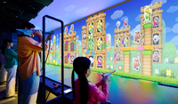 Promotional photo of the "Zapper & Scope SP" exhibit at the Nintendo Museum.