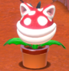 A Cat Potted Piranha Plant in Super Mario 3D World + Bowser's Fury