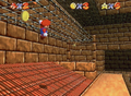 Early screenshot of Mario in Shifting Sand Land's pyramid