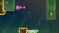 The second 10-flower coin in Badge Challenge Grappling Vine I in Super Mario Bros. Wonder