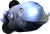 Rendered model of the Torpedo Ted enemy in Super Mario Galaxy.