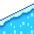 The Super Mario World night snow Gentle Slope