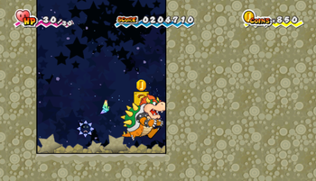 Location of where the sixth hidden block is in Super Paper Mario, block revealed.