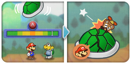 Image showing a partner move in Paper Mario: The Thousand-Year Door (Nintendo Switch)