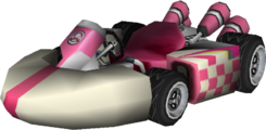 The model for Toadette's Standard Kart S from Mario Kart Wii