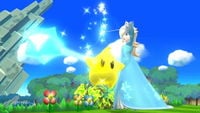 Rosalina's Star Bits in Super Smash Bros. for Wii U.