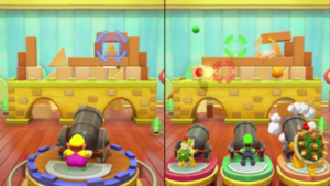 Block and Load minigame from Super Mario Party