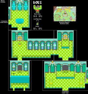 The Castle's layout as it appears on the first arrival.